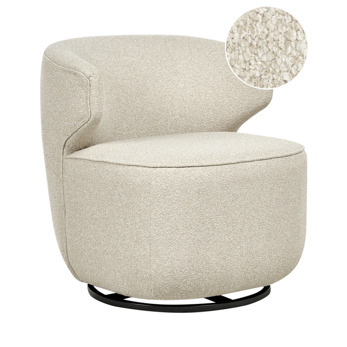 Beliani - MOLLEBY - Fauteuil - Lichtbeige - Bouclé