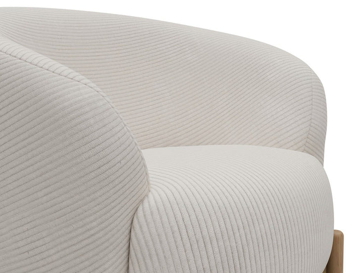 Kragelund Gran Fauteuil Ivory Corduroy | Eiken
