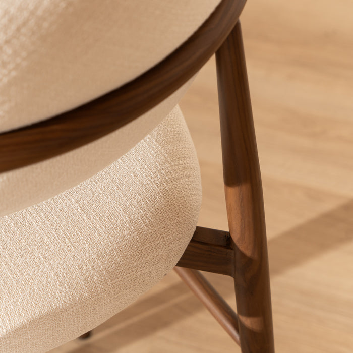 Bronx71 Barkruk Lara linnen off white 70 cm