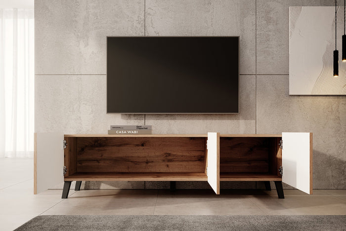 Meubella - TV-Meubel Pepinos 2 - Eiken - 150 cm