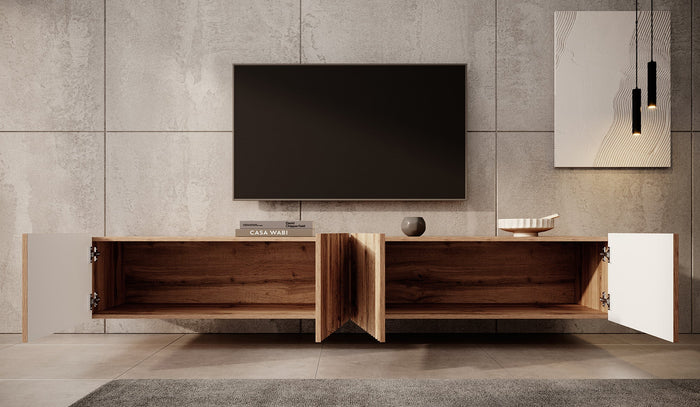 Meubella - TV-Meubel Pepinos - Eiken - 200 cm