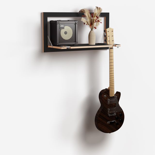 Fläpps Gitaarhäng 80x40-1 - Zwart