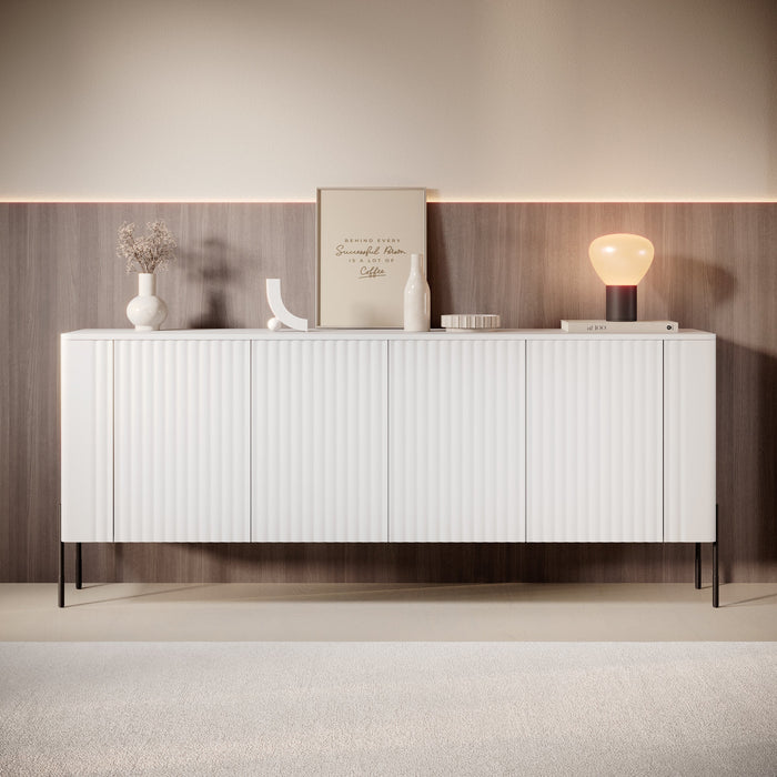 Meubella - Vivi - Dressoir - Wit - 190 cm