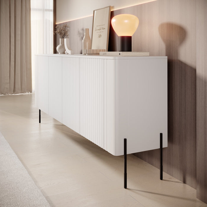 Meubella - Vivi - Dressoir - Wit - 190 cm