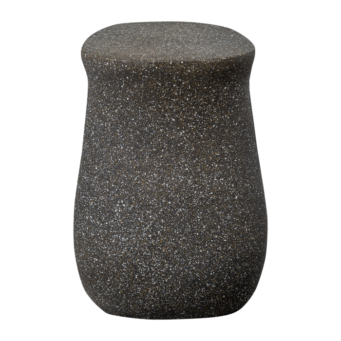 WOOOD Mason Bijzettafel Met Spikkels - Magnesium - Zwart - 45x42x33