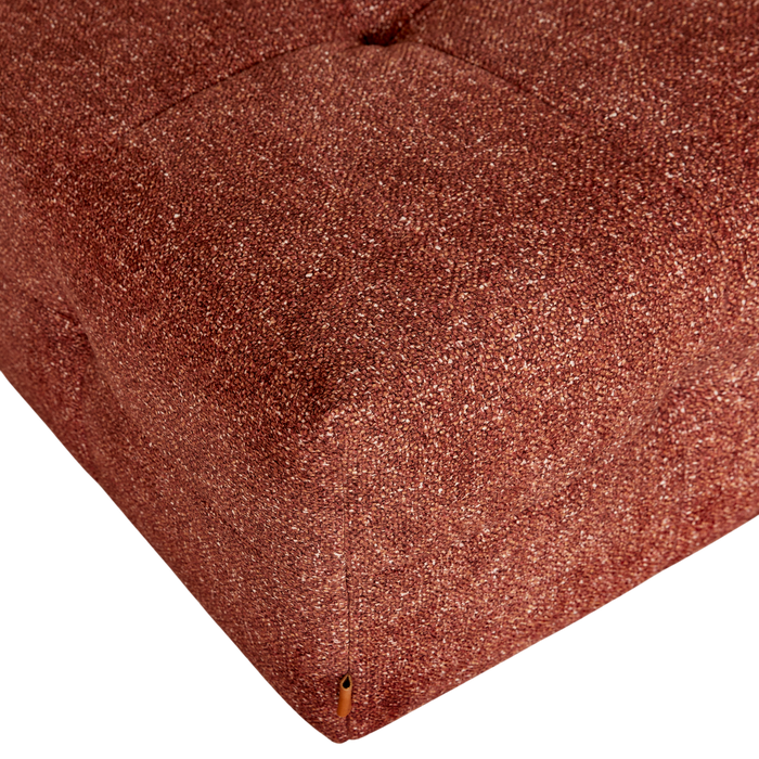 by fonQ Wies 3,5-zits Hoekbank Rechts met Hocker - Materiaalmix - Terra Blend