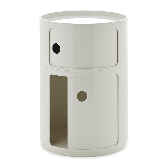 Kartell Componibili Kast Ø 42 cm - 2 Modules - Wit