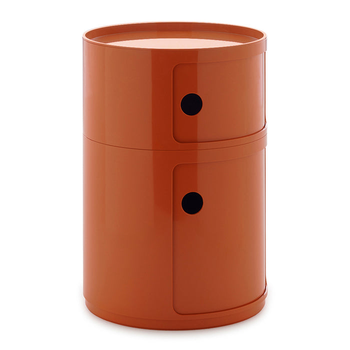 Kartell Componibili Kast Ø 42 cm - 2 Modules - Oranje