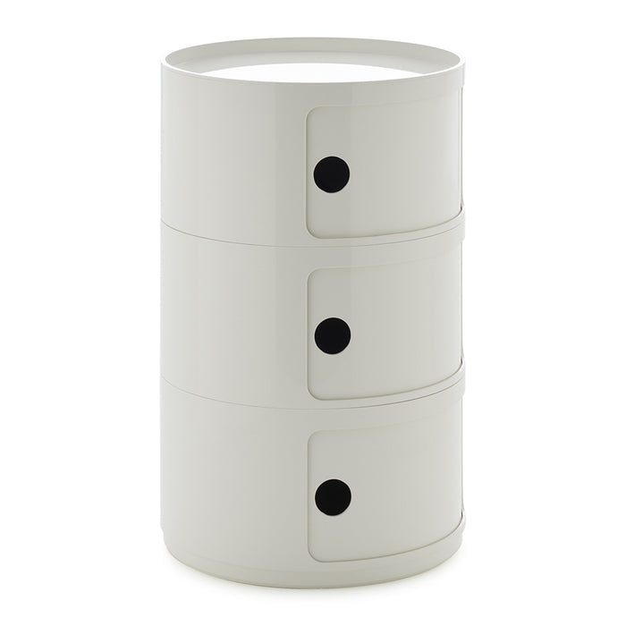 Kartell Componibili Kast Ø 42 cm - 3 Modules - Wit