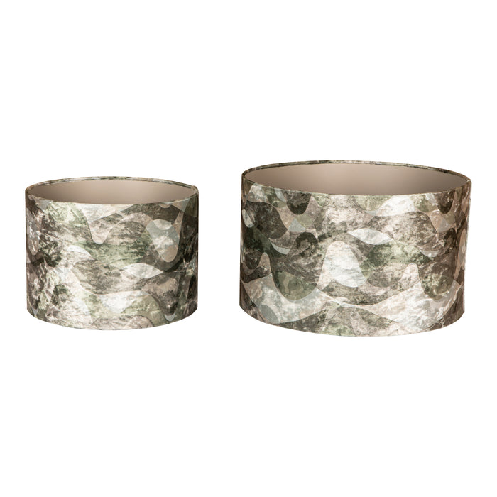 PTMD - Lampenkap Mocca - Groen - 40x40x24cm