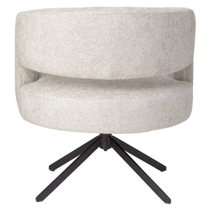 PTMD Baldr Cream Dining Chair Legacy 15 Dove Black Leg