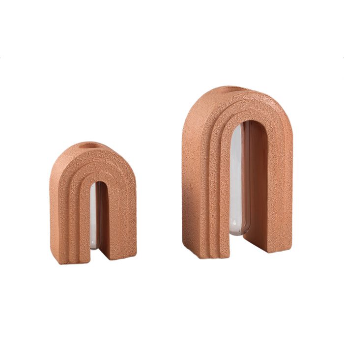 PTMD - Vaas Abigail - Bruin - 15x9x25cm