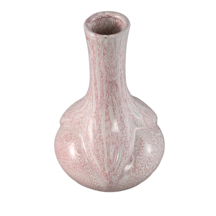PTMD Hailey Pink Ceramic Round Vase Narrowed Top L