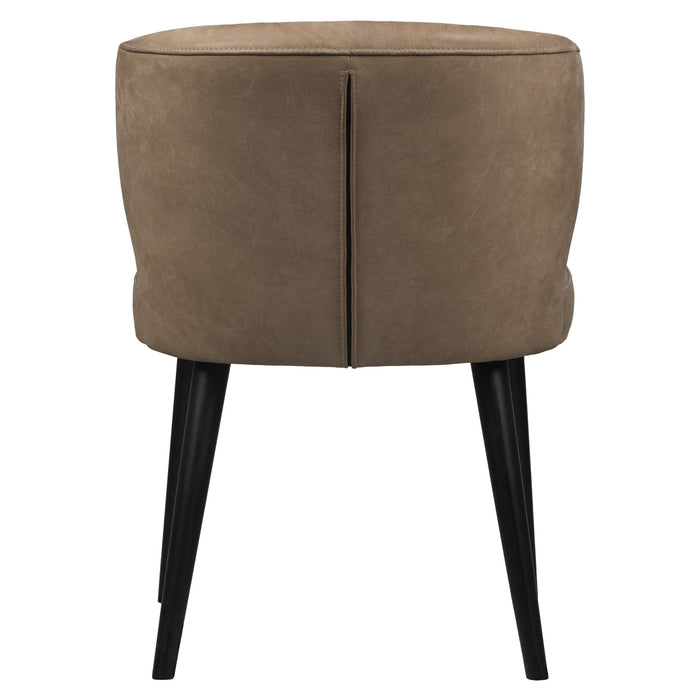 PTMD Fiori Taupe Terra Leather Dining Chair