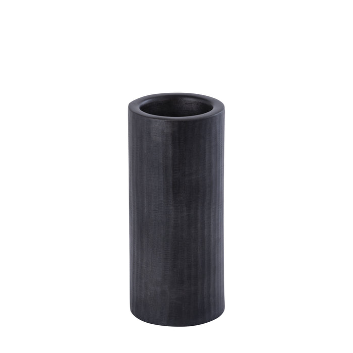 PTMD Jowad Graphite Alu Sheet Candle Holder Rib M