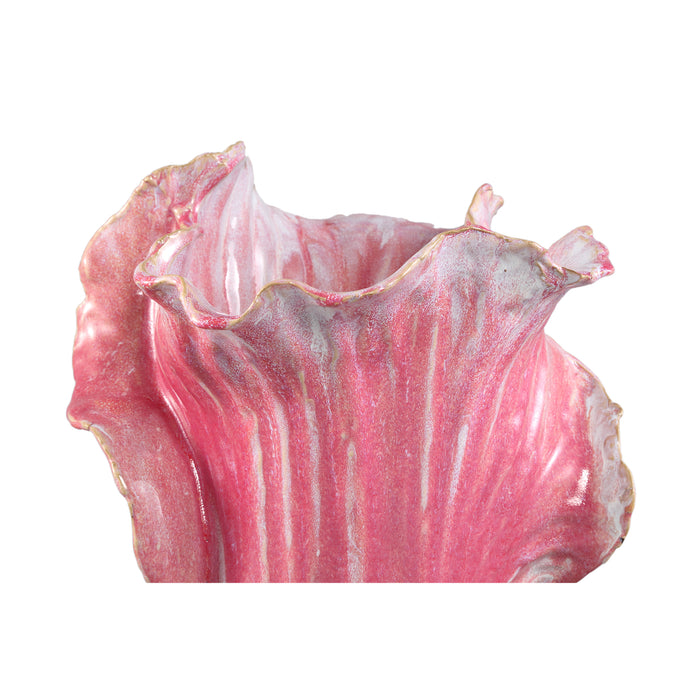 PTMD Swing Pink Ceramic Pot Cabbage Shape M