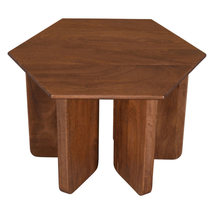 DÉJA Living - Salontafel Donkerbruin Mangohout - 60x60x38cm - Martos