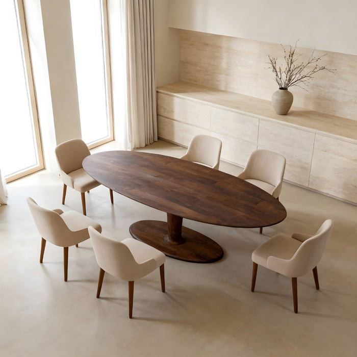DÉJA Living - Eettafel Donkerbruin Mangohout - 250x100x76cm - Xàtiva