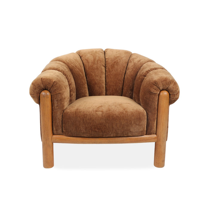 DÉJA Living - Fauteuil - Bruin Stof - 101x100x80cm - Odda