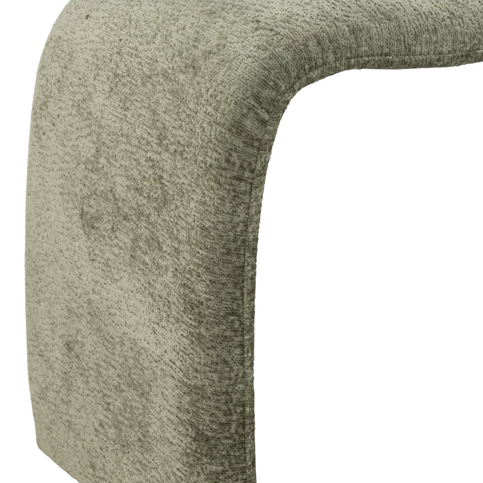 J-Line kruk N shape - textiel - muntgroen