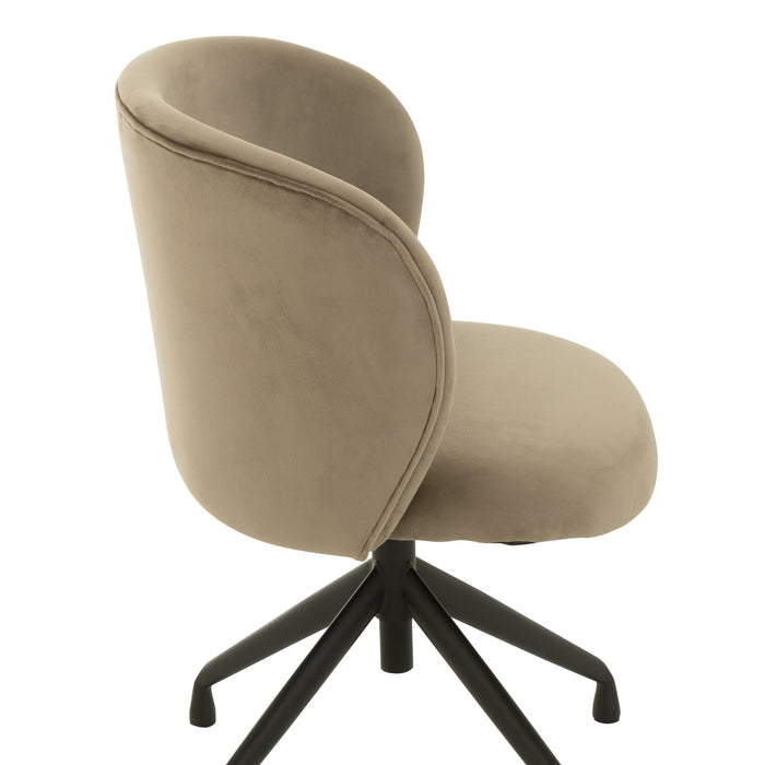 J-Line stoel Turn|Up|Down - fluweel - donkergrijs