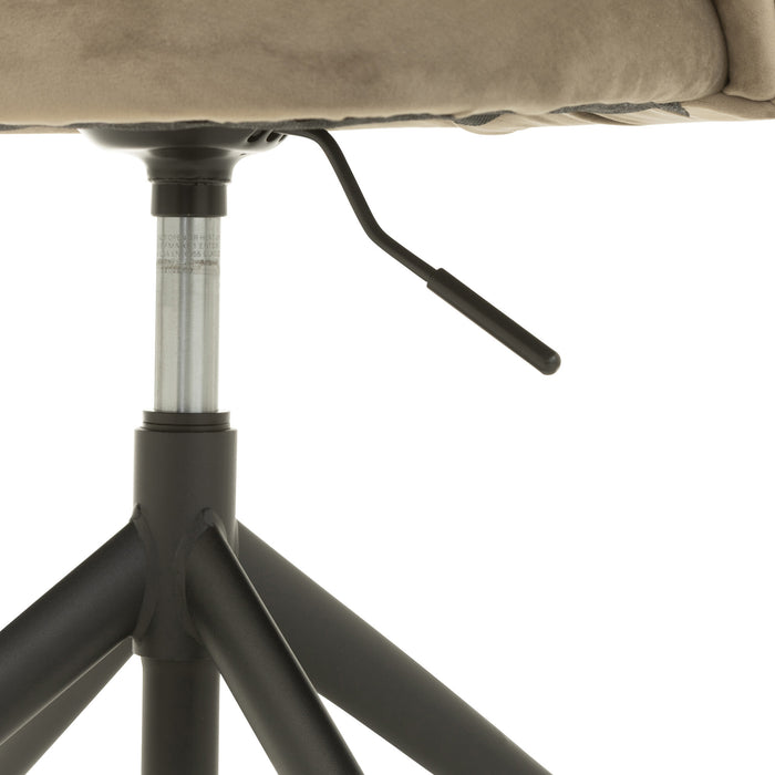 J-Line stoel Turn|Up|Down - fluweel - donkergrijs