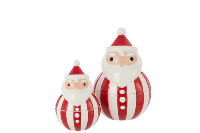 J-Line voorraadpot Sinterklaas Dolomiet - keramiek - kerstro