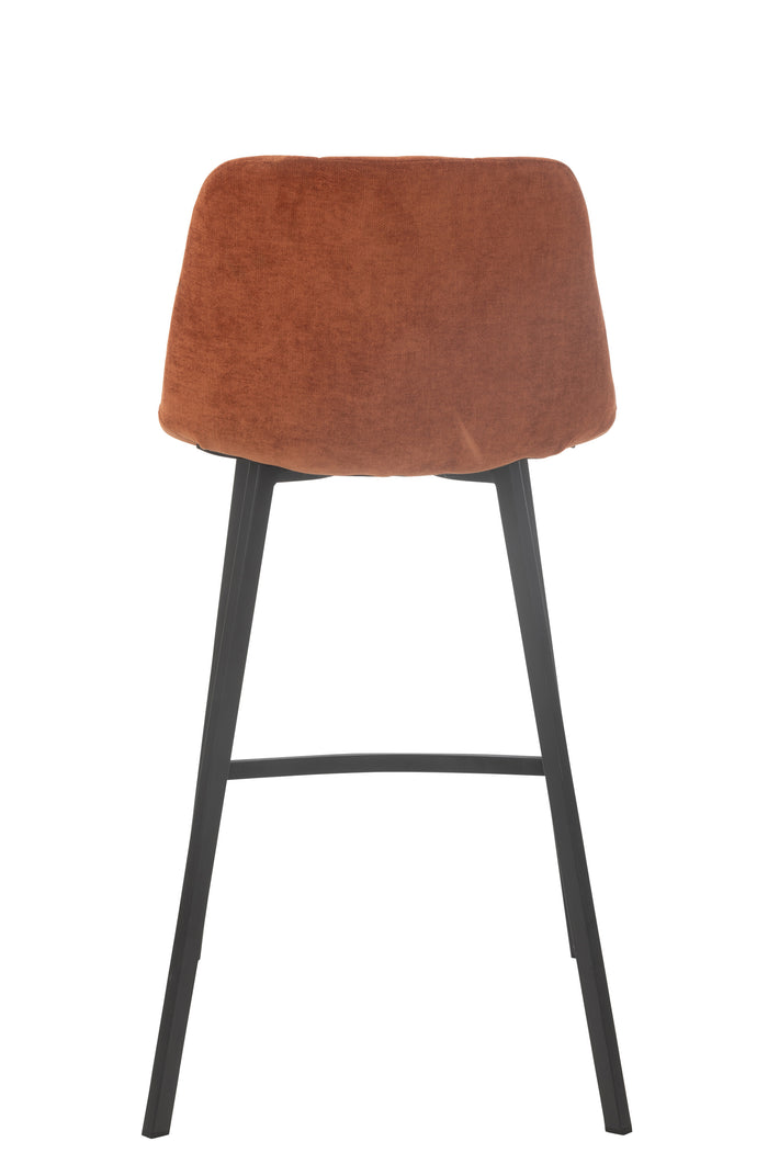 J-Line barstoel Kent - metaal|polyester - roest