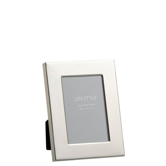 J-Line Fotolijst - Fotokader Brede Boord 10x15 Metaal Zilver S