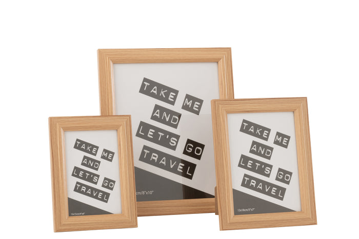 J-Line fotolijst Bob - mdf - naturel - large