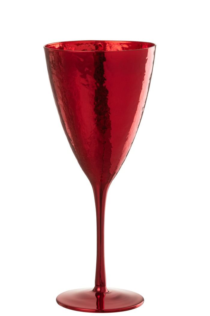 J-Line wijnglas Spiegel - glas - rood