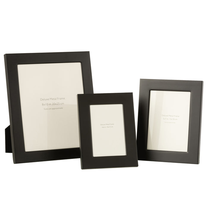 J-Line fotolijst Brede Boord - metaal - zwart - large - 2 st