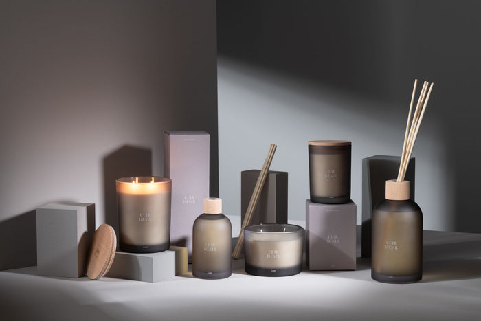 J-Line geurolie + stokjes Accords Essentiels - Cuir Desir -