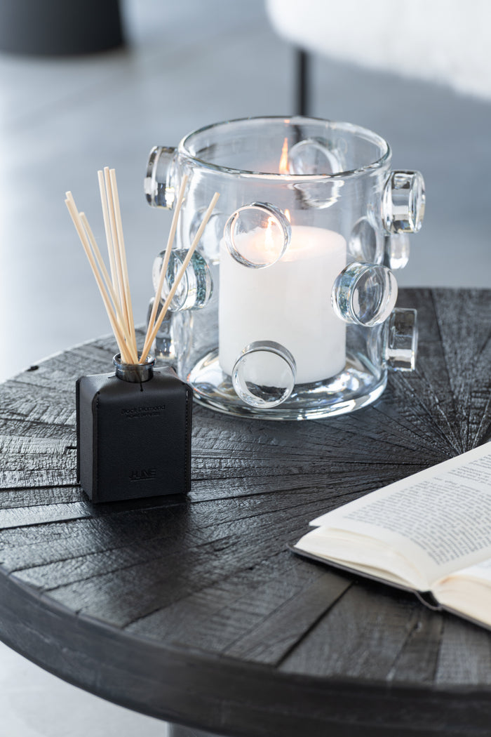 J-Line geurolie + stokjes - Black Diamond - leder - zwart - 100ml