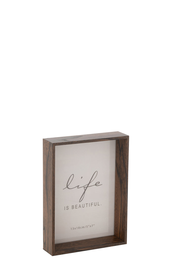 J-Line fotolijst Moira - hout - bruin - medium