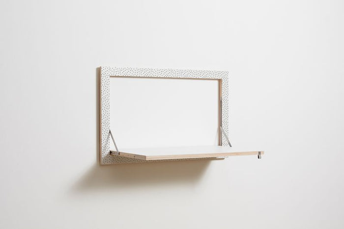 Fläpps Wandbureau 80x50-1 - Watercolor Dots door Kind of Style