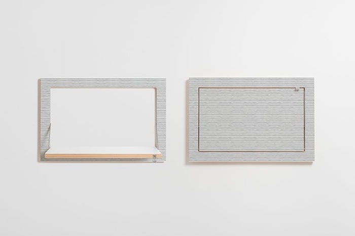 Fläpps plank 60x40-1 - Watercolor Stripes door Kind of Style