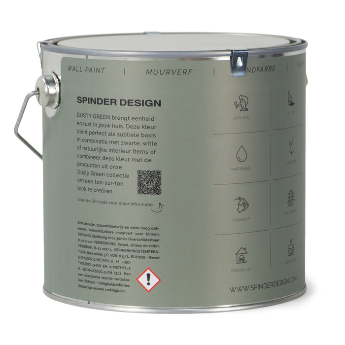 Spinder Design matte muurverf Wall Paint - Dusty Green