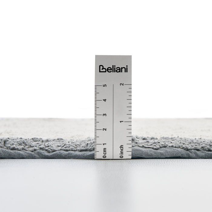 Beliani - NANGAL - Badmat - Beige|Grijs - 60 x 90 cm - Katoen