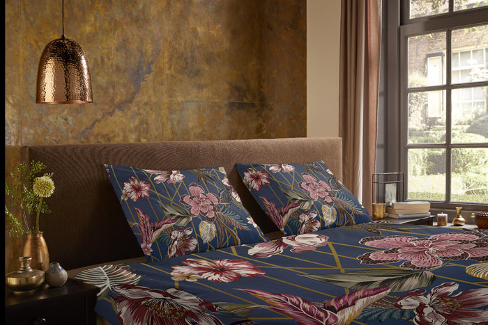 Pure Dekbedovertrek Micropercal Jos - dark blue