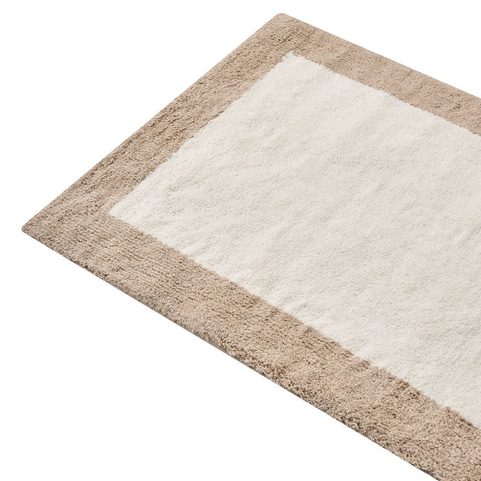 Beliani - KABRI - Badmat - Beige|Bruin - 60 x 90 cm - Katoen