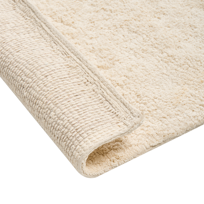 Beliani - GOELA - Badmat - Off-white - 60 x 90 cm - Katoen