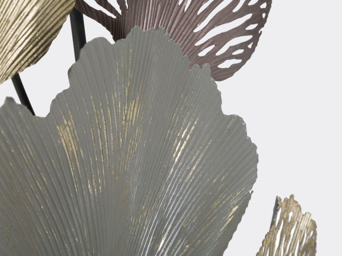 3D decoratief paneel in veelkleurig metaal 76x7,6x126 cm