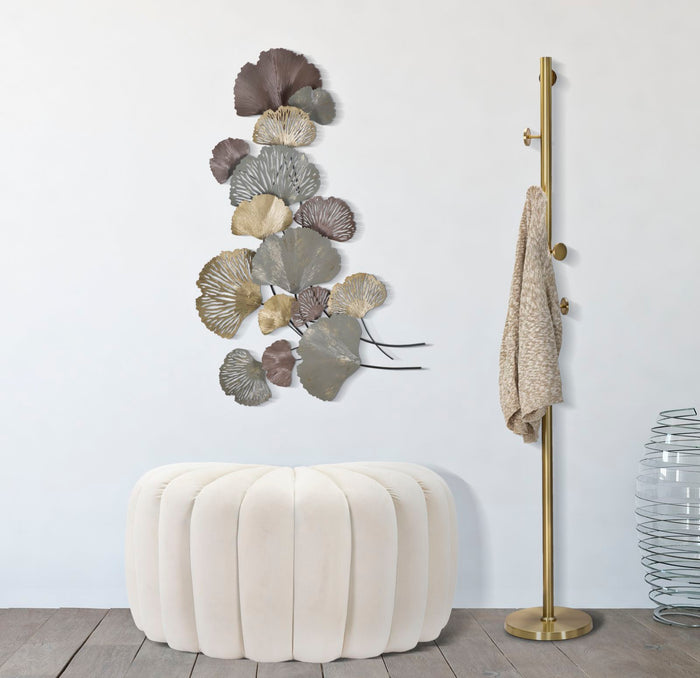 3D decoratief paneel in veelkleurig metaal 76x7,6x126 cm