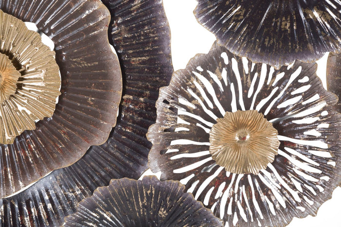 3D decoratief paneel in veelkleurig metaal, 167,6x7,6x73,5 cm