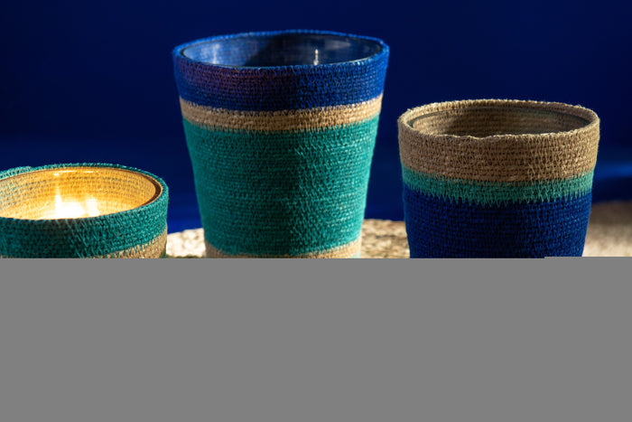 J-Line geurkaars Mand - azuur - large - 75U