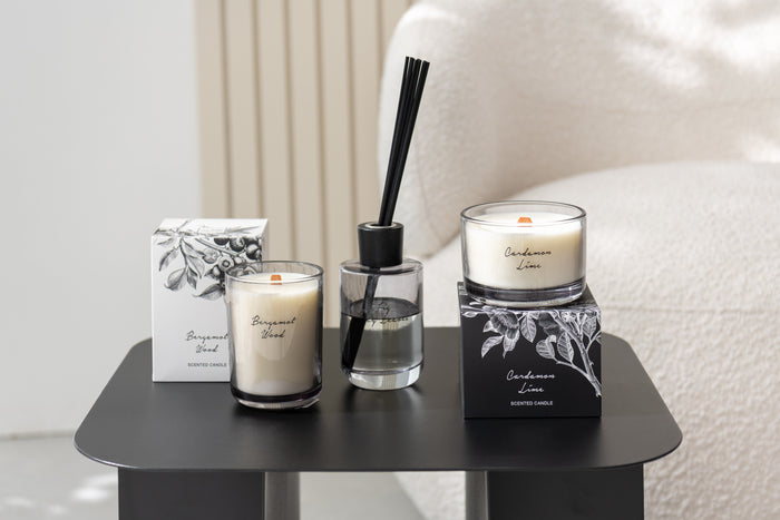 J-Line geurkaars Bergamot Hout - large - 50U