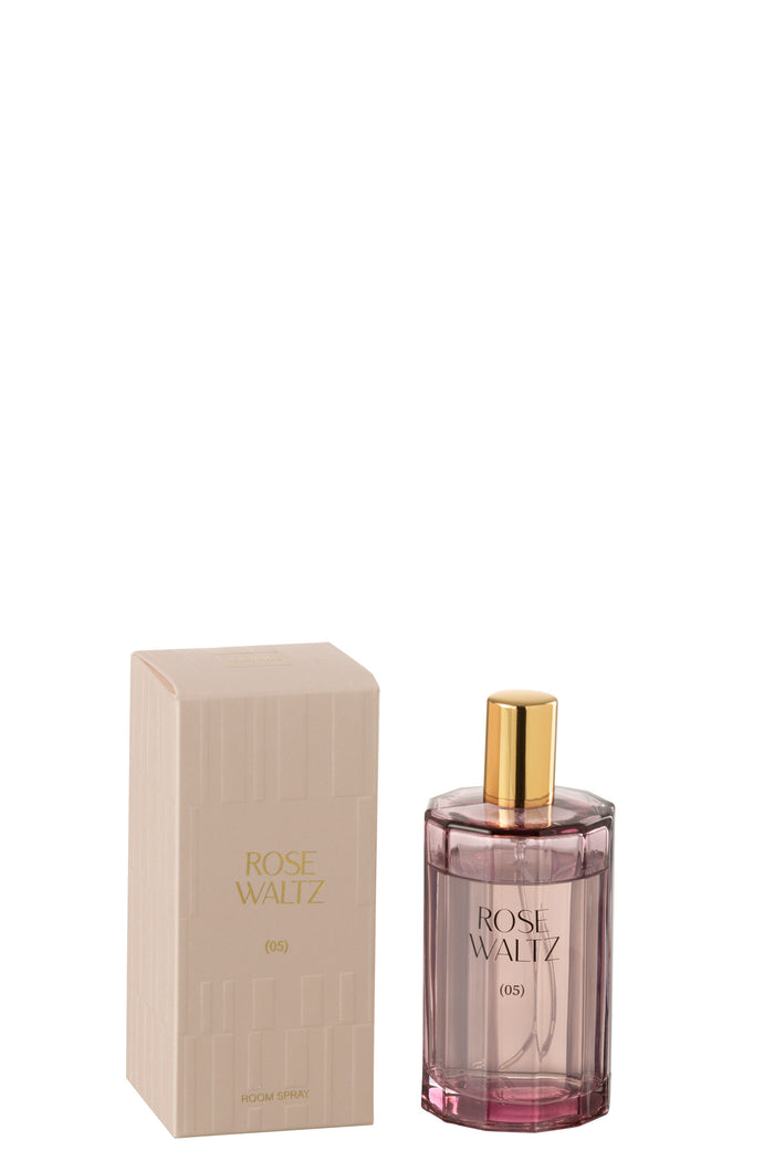 J-Line huisparfum Roze Waltz - glas - roze