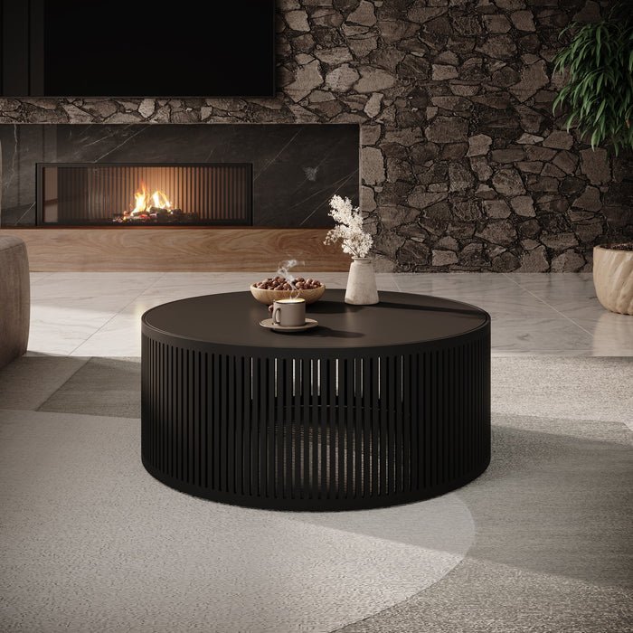 Meubella - Salontafel Vanya - Zwart - 75 cm