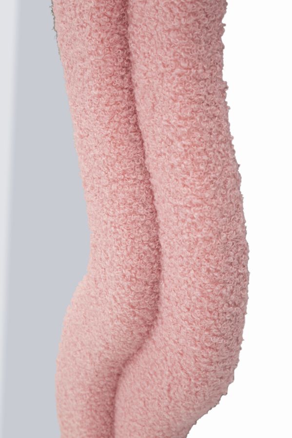 Wandspiegel met roze teddybeerlijst, 60x4x160 cm